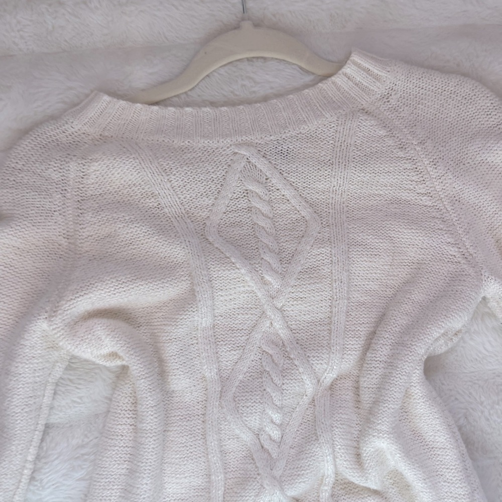 cute white sweater